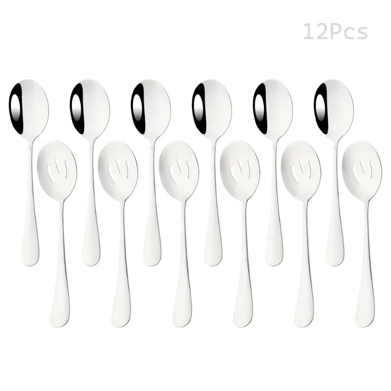 12Pcs Silver