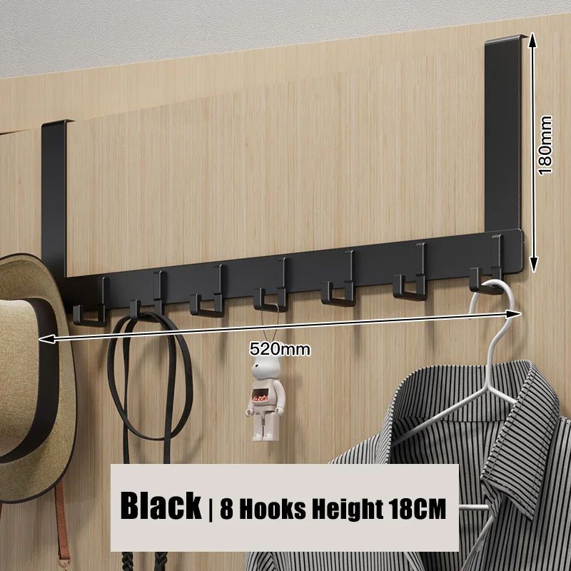 Couleur: 18cm-8hooks - noir