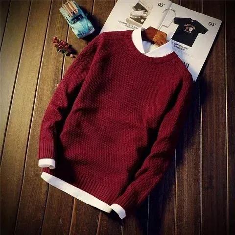 C-Wine Red Sweater