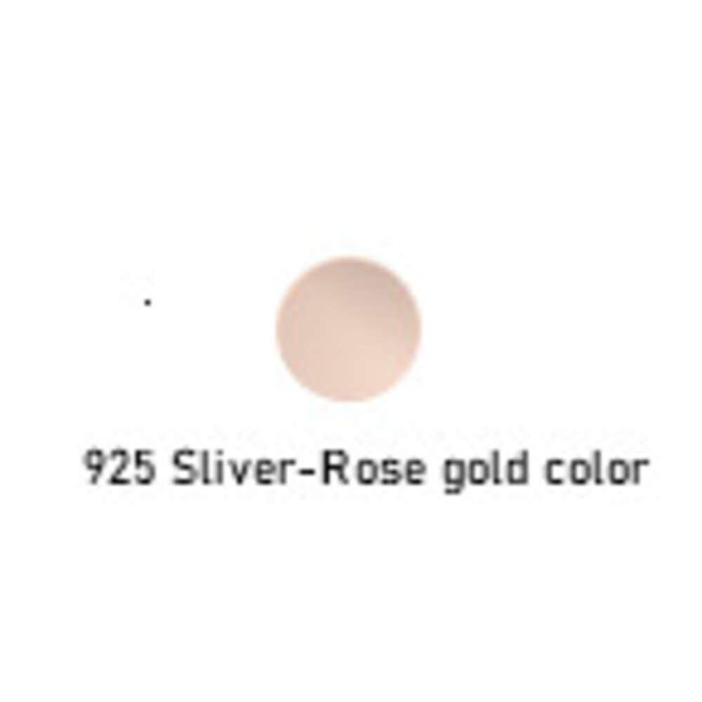Black-Rose Gold Plated-4mm 24 polegadas