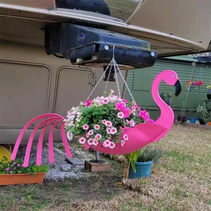 Różowy flamingo-l