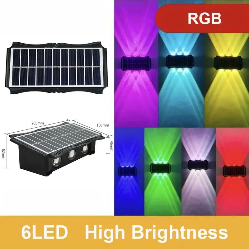 色の放射：6種類のRGBライト