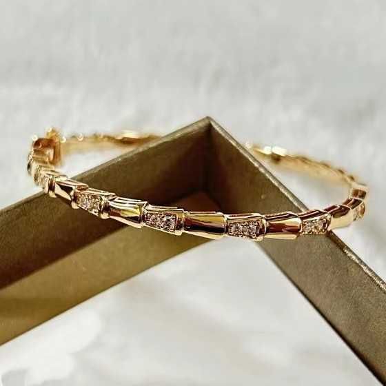 Rose Gold Diamond Schlangenarmband-925 s