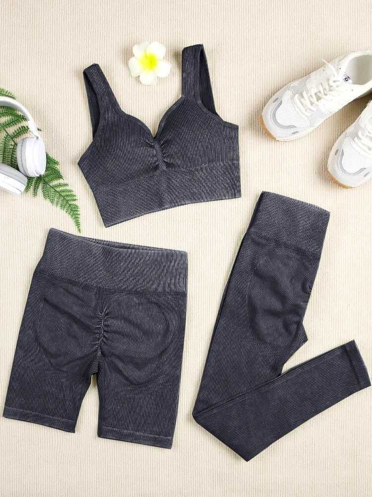 Long 3pcs Set Black