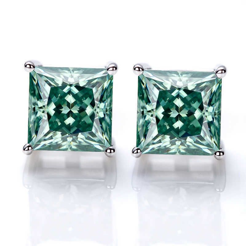 Grüne Farbe-5mm 0,5ct pro Ohr