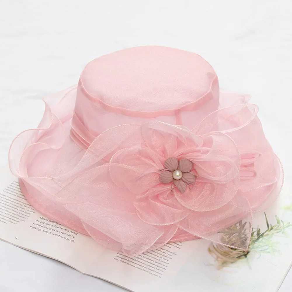 Pink Organza Hat