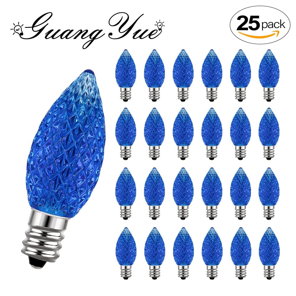 Emitterande färg: blå glödlampa