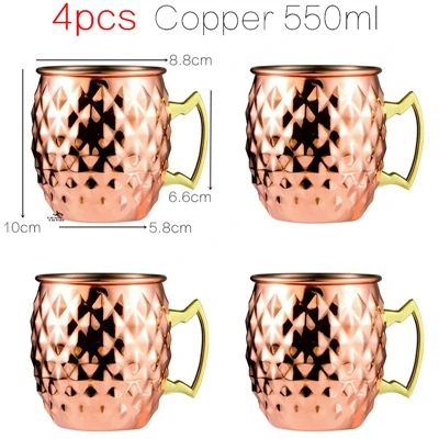 4PCS koper A-550ml