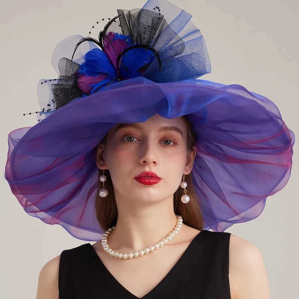 Purple Organza Hat