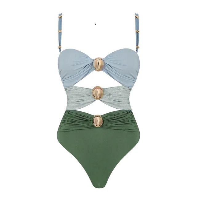 1pc Green Bikini