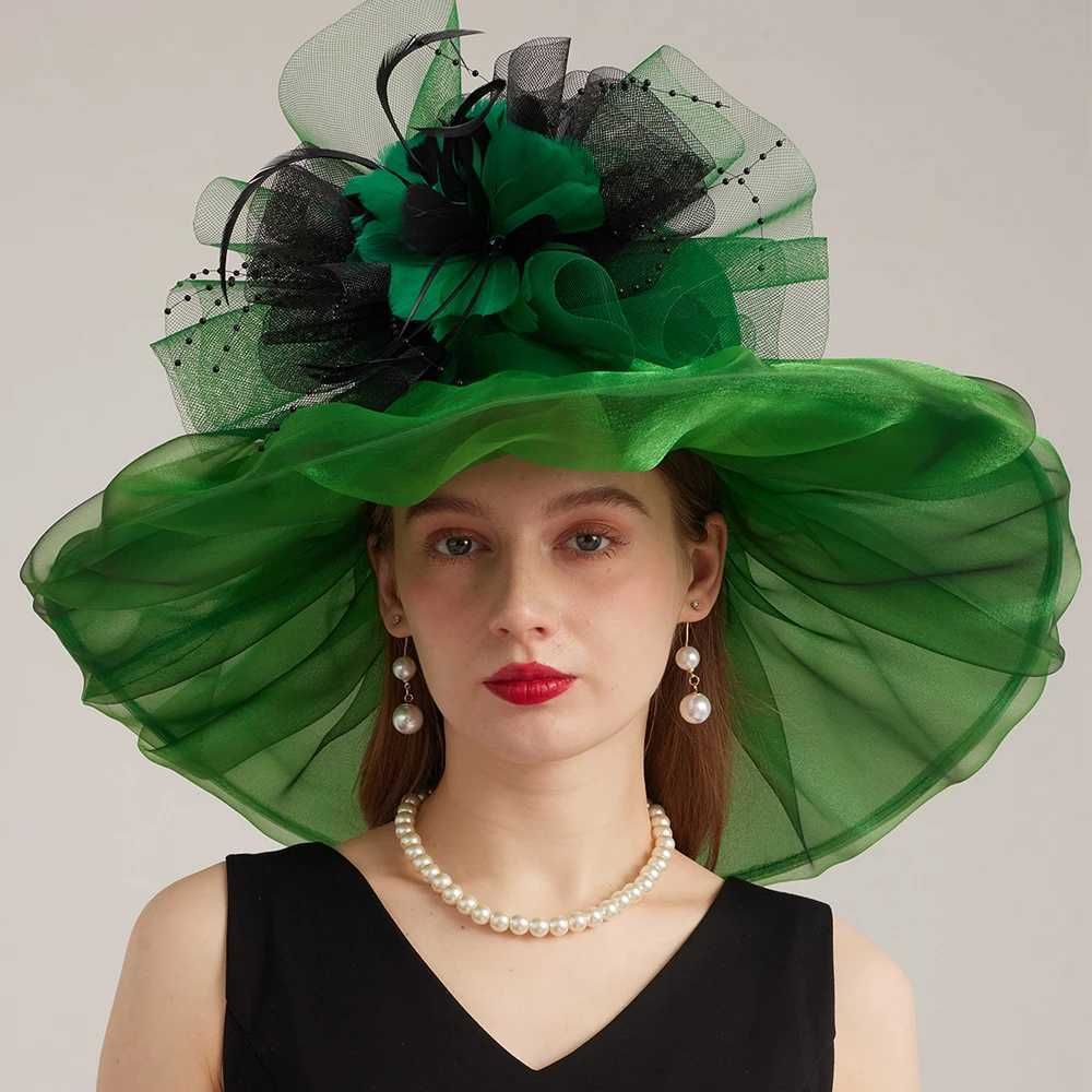 Green Organza Hat