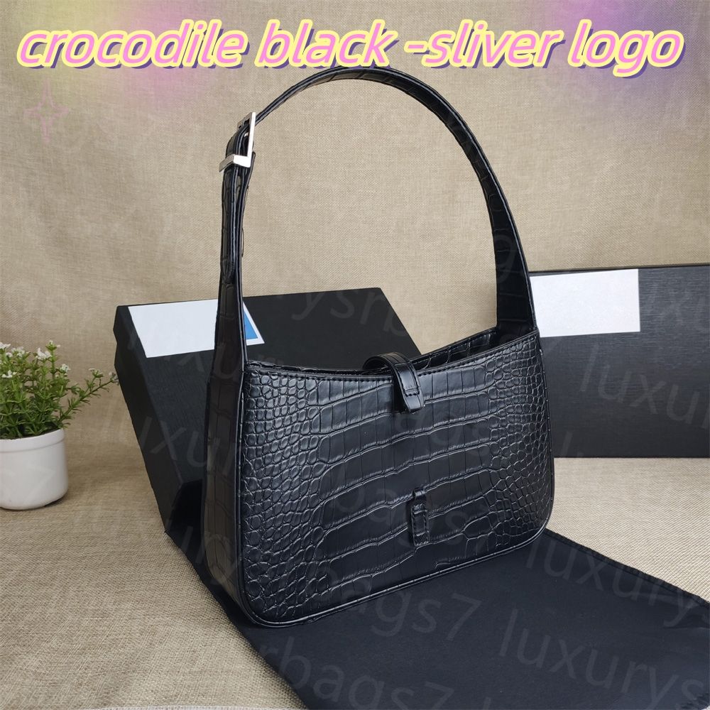 Crocodile black -sliver logo