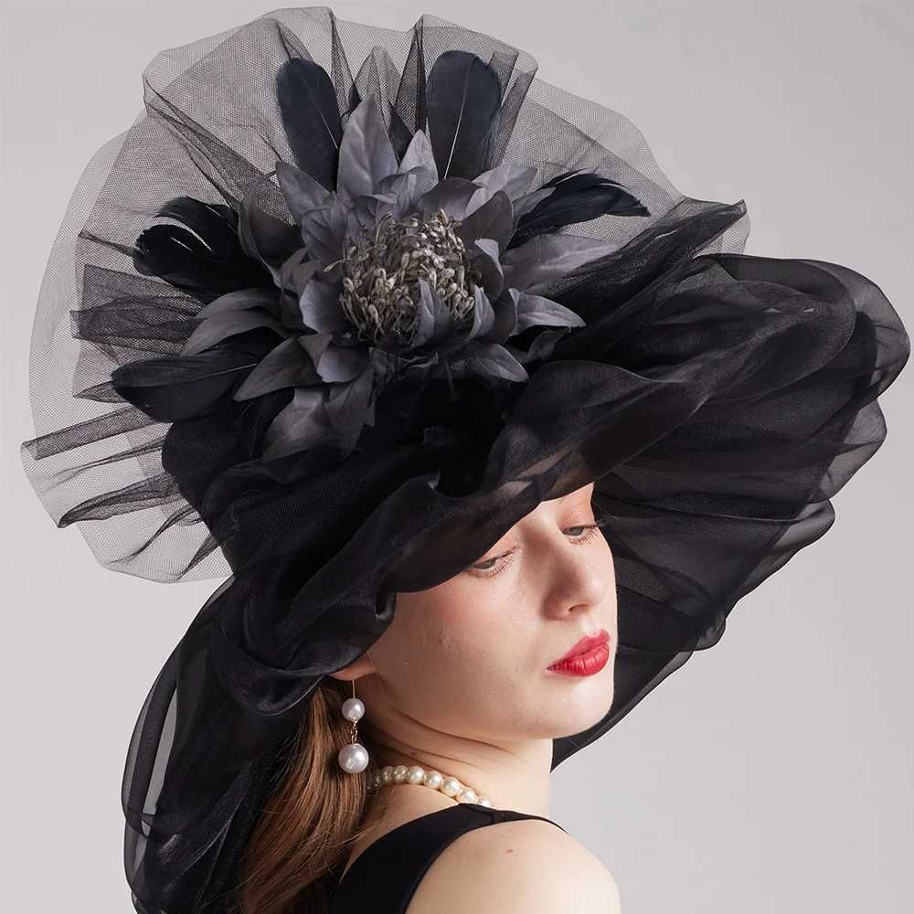 Black Organza Hat