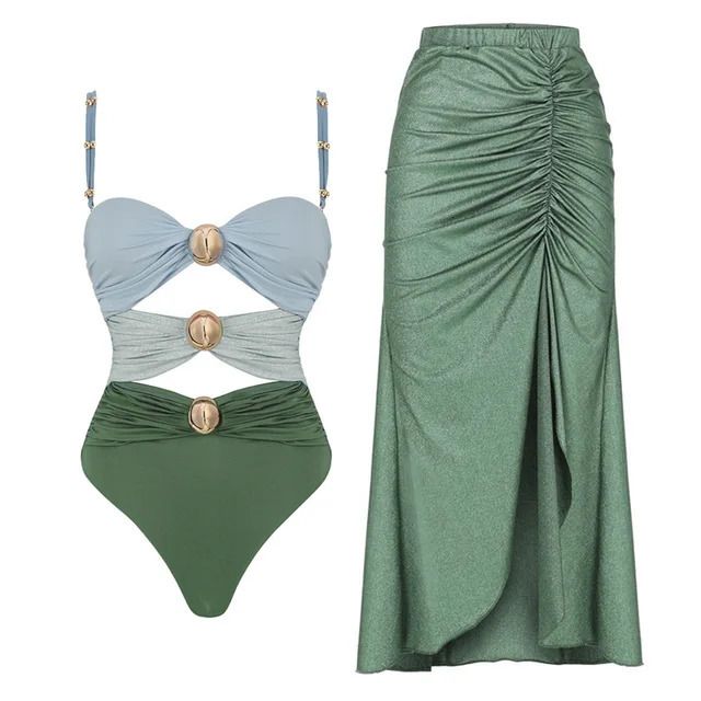 Green Set with Dress