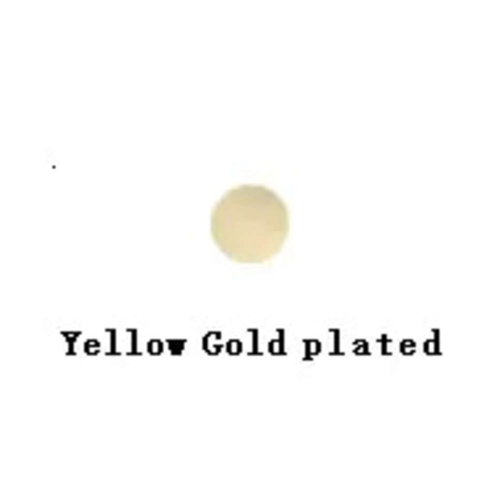 5mm-15pcs de ouro amarelo-pendente banhado