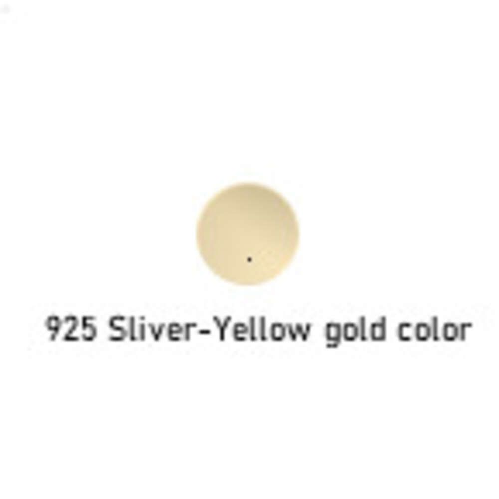 Plaqué or jaune de 10 mm de largeur, 7,5 pouces