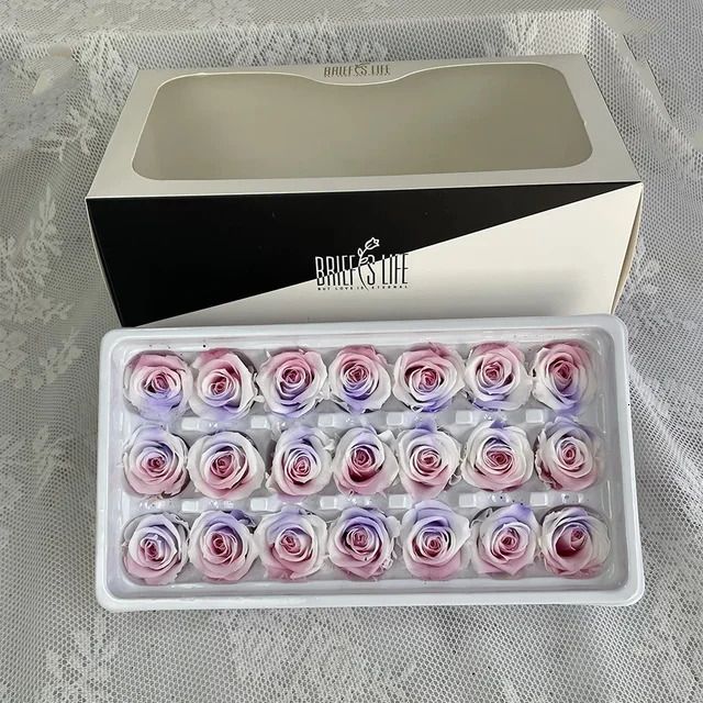 Rosa Roxo Branco-2-3cm(20pcs)