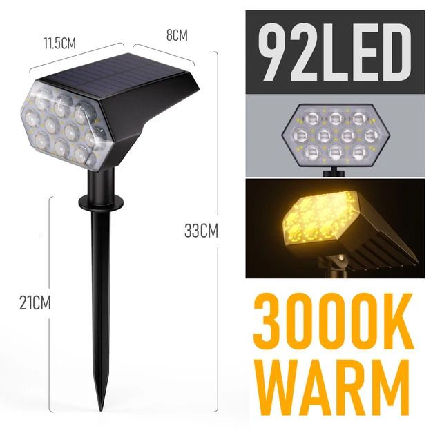 Zestaw lamp 92LED-WARM-1