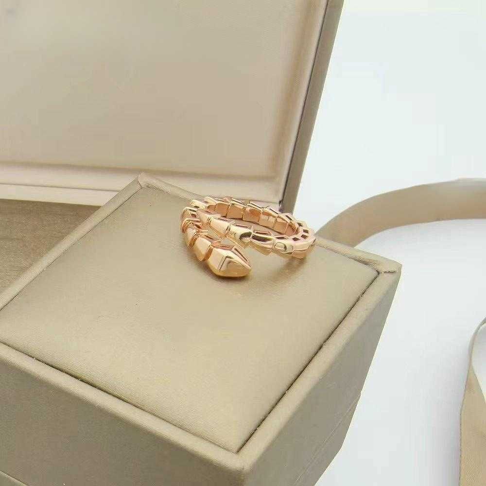 Bague Serpent Nu Or Rose Taille 6