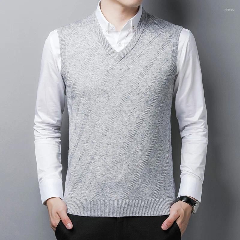 Lightgray Vest Men