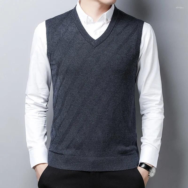 Darkgray Vest Men