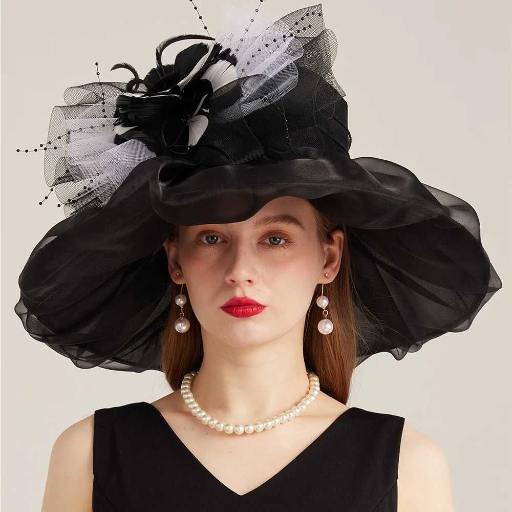 Black Organza Hat