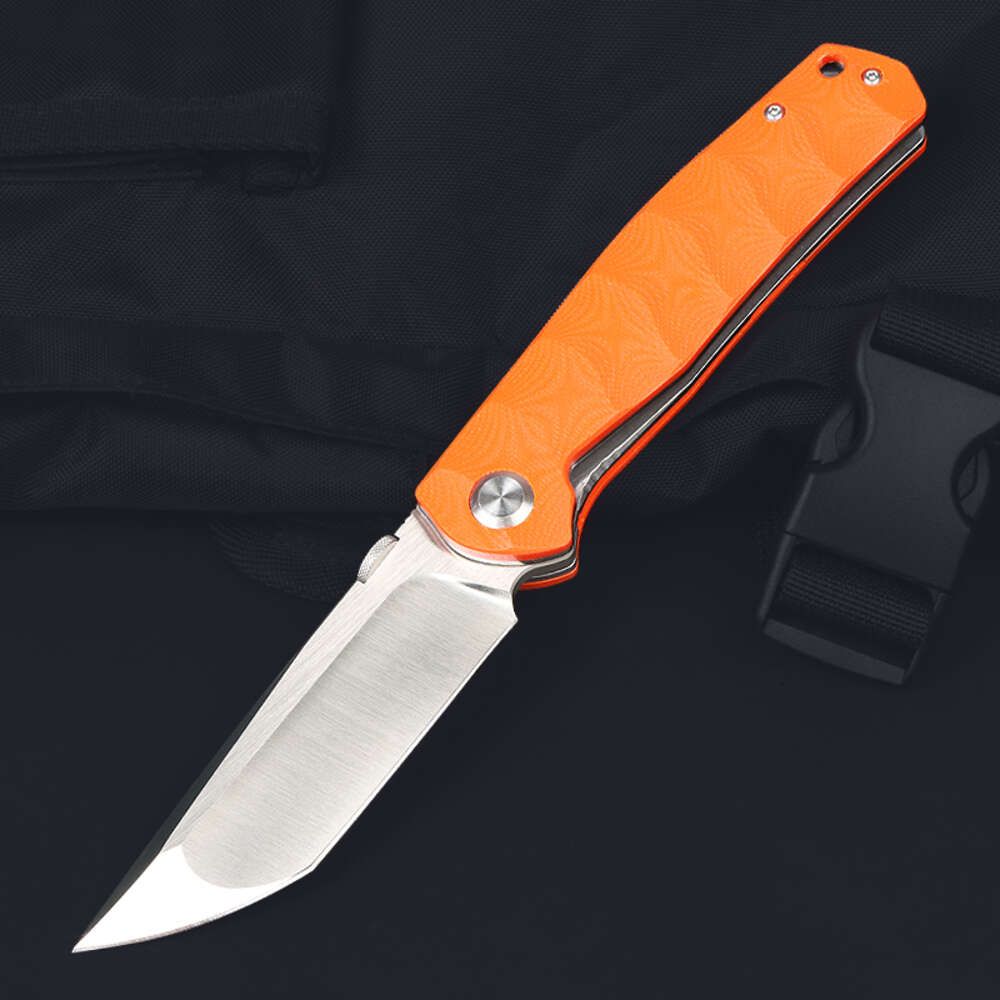 9.1cm-2.6cm-Orange-Folding Blade Knife