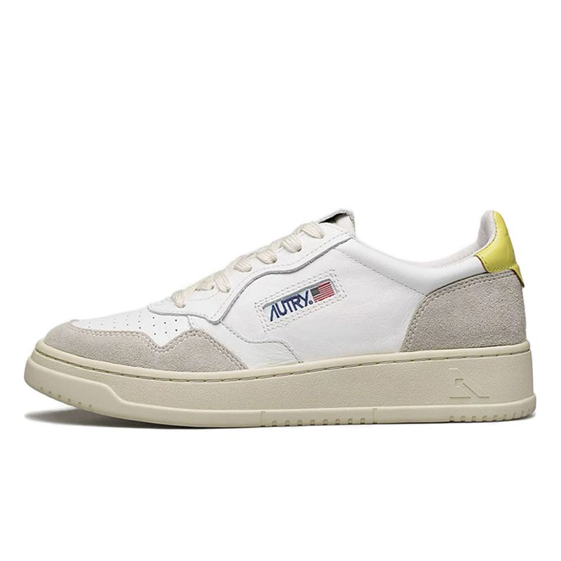 Suede White Yellow