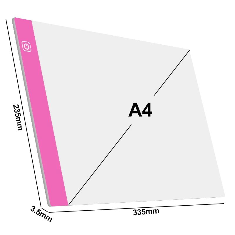 Färg: 3-nivå dimning rosa