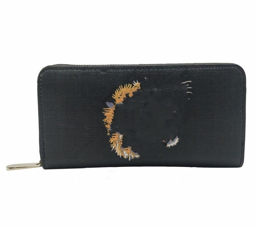 #19 Long Black Tiger wallet