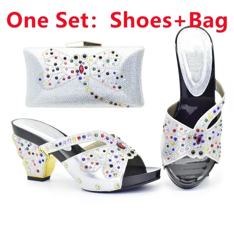 Silver Shoes and Bag