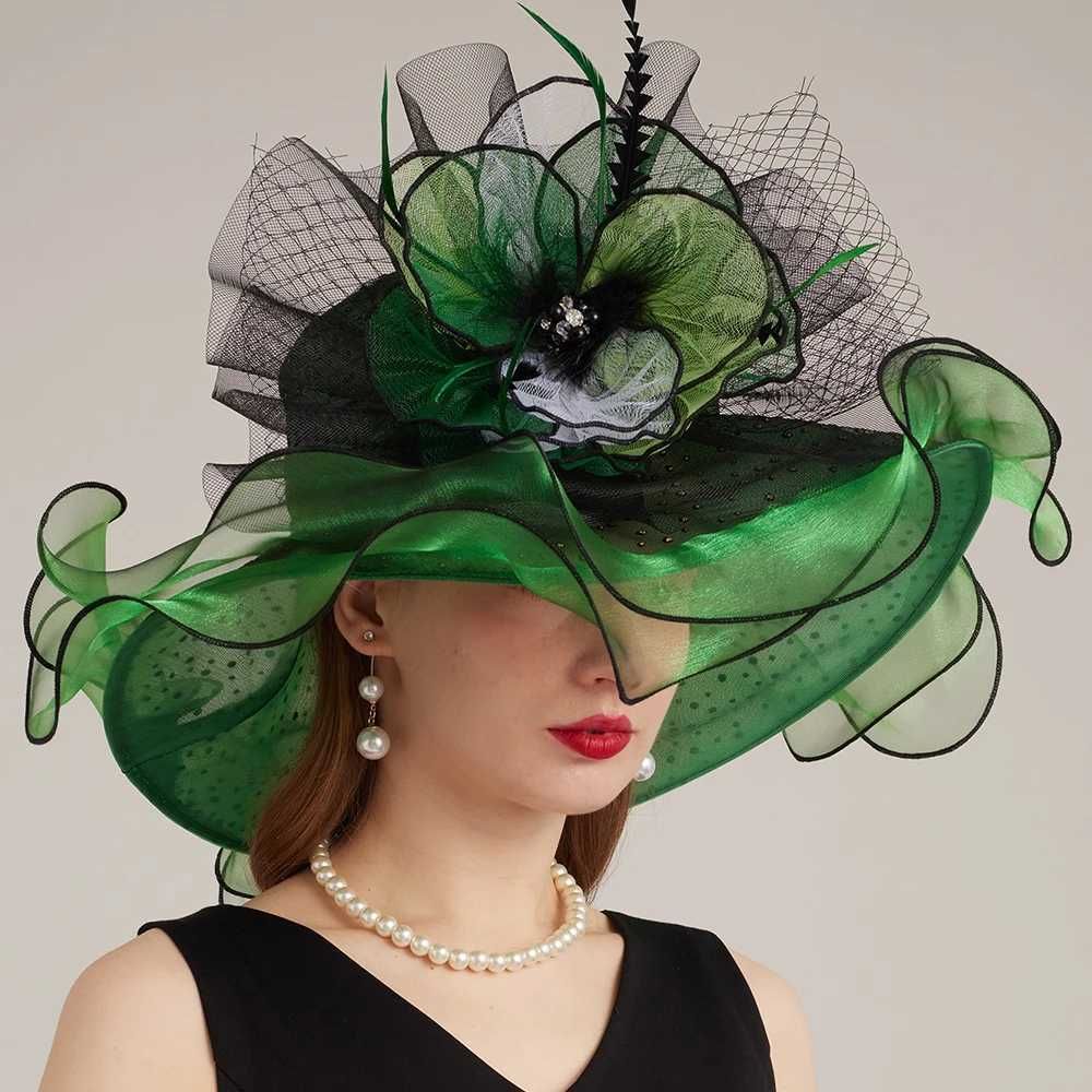 Green Organza Hat