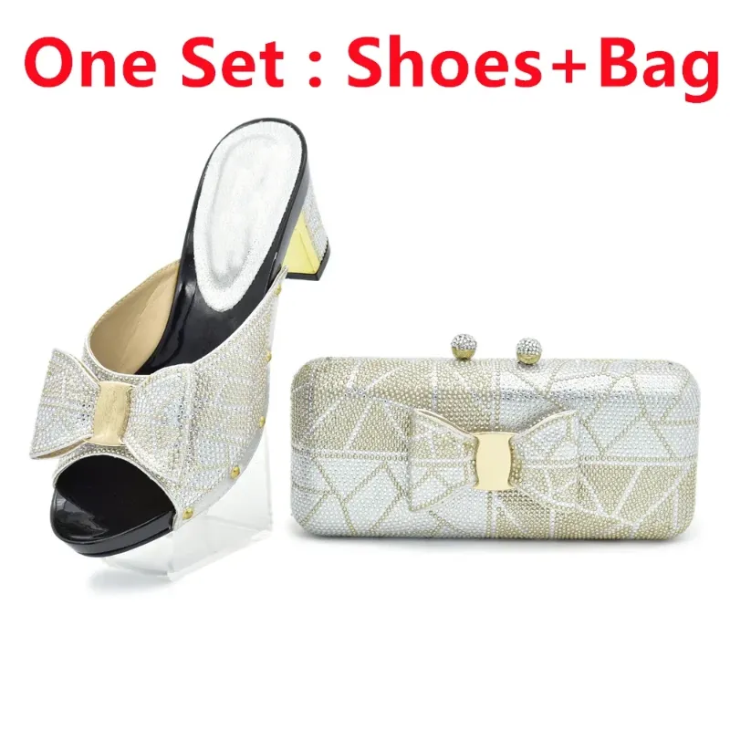 Silver Shoes and Bag