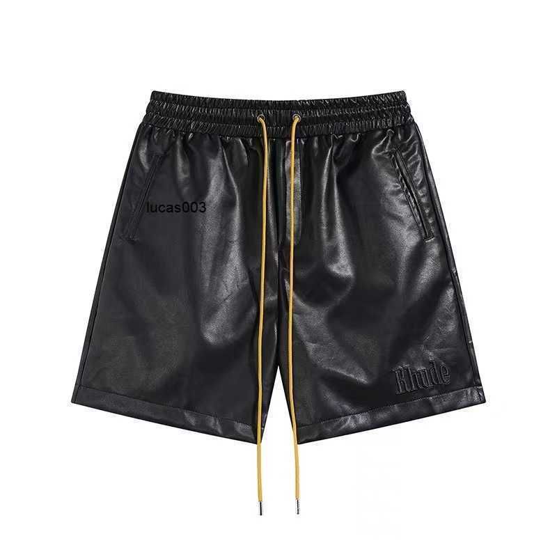 Black Leather Shorts