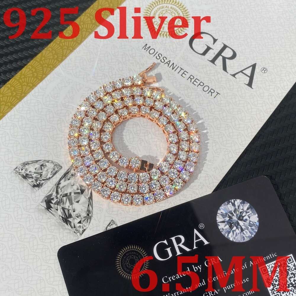 6.5mm gül altın kaplama-20 inç-necklace