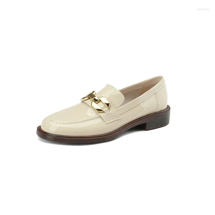 Chain Beige Loafers