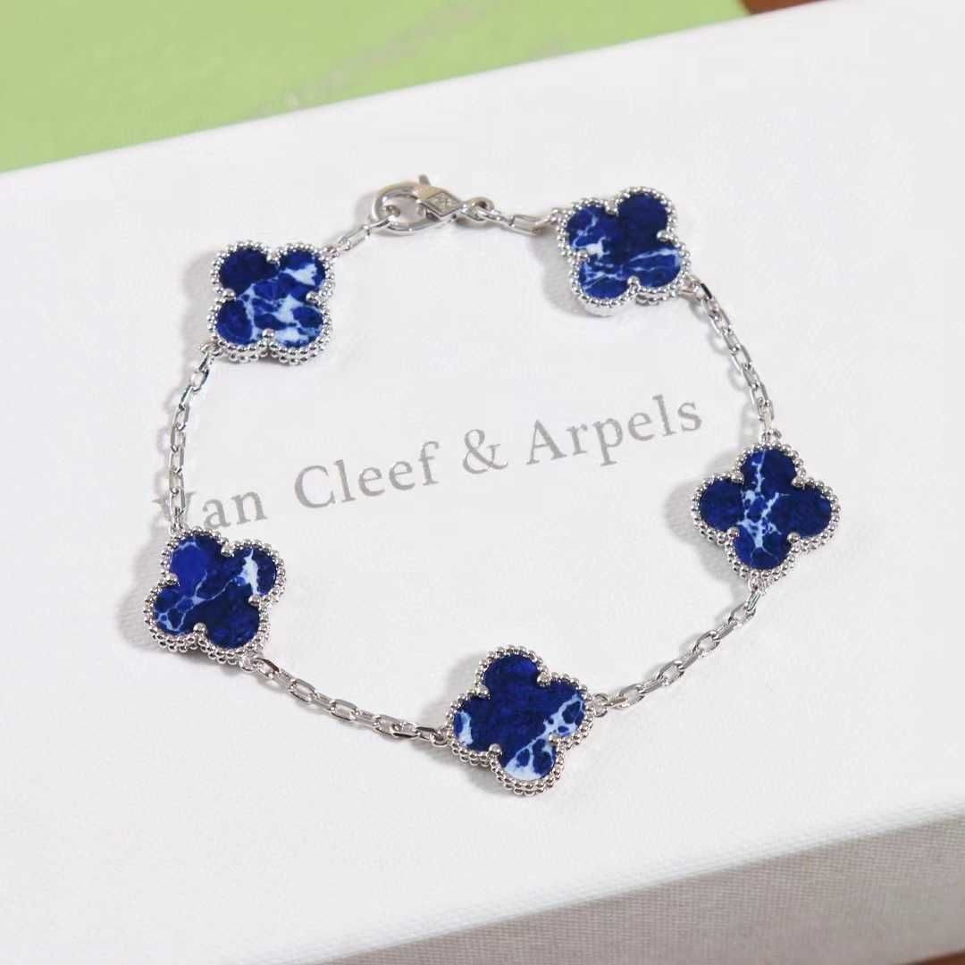 Bracelet à cinq fleurs Peter Stone-925 S