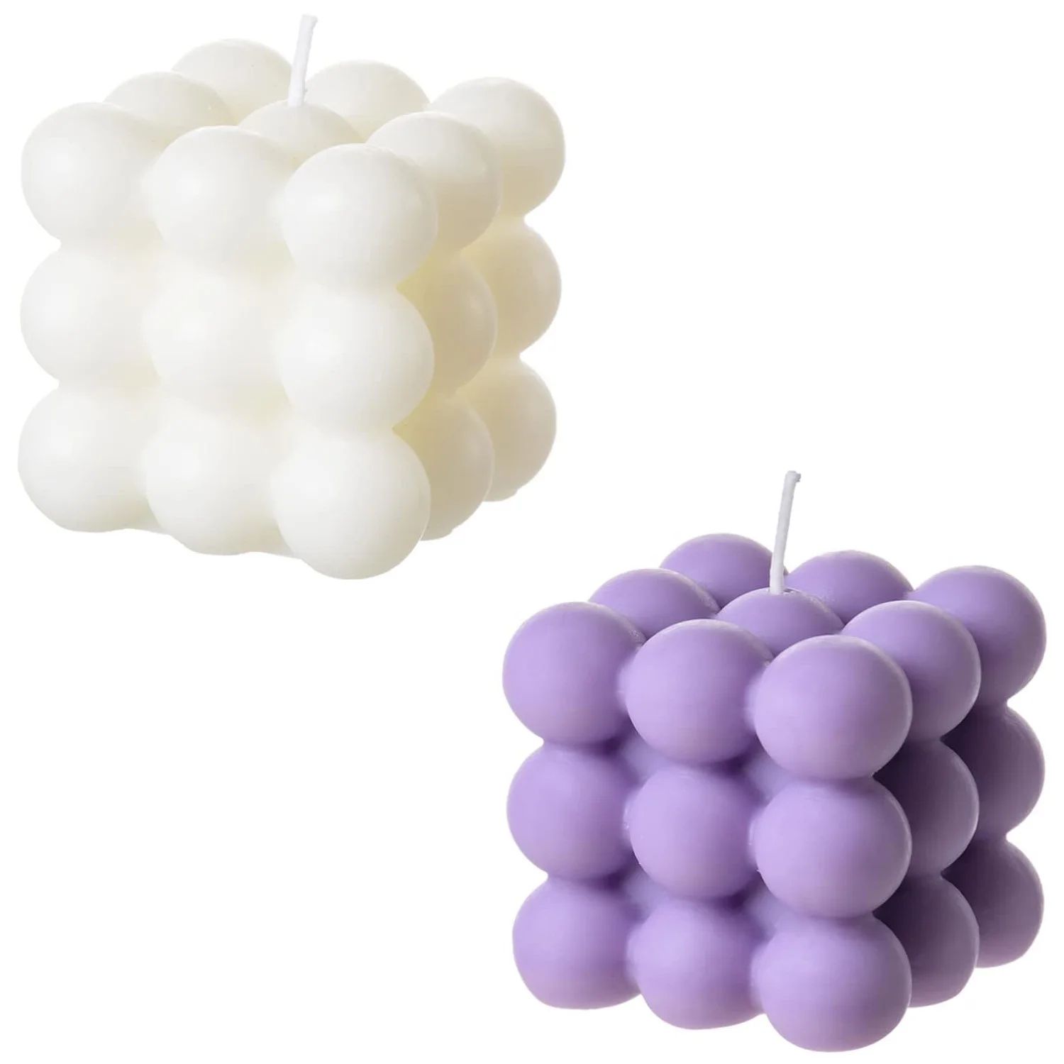 Color:2pcs white purple