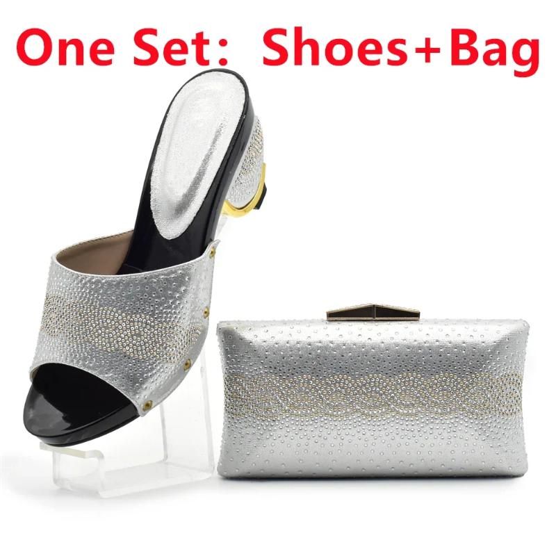 Silver Shoes and Bag