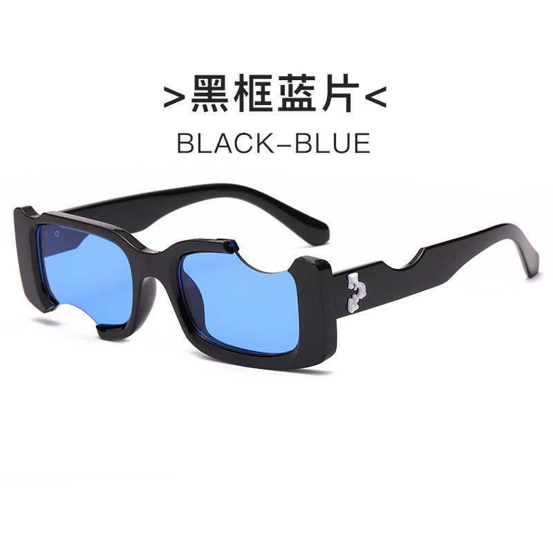 Black Frame And Blue Slice