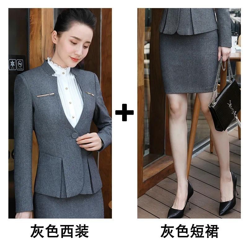 Dark Gray Suit Skirt