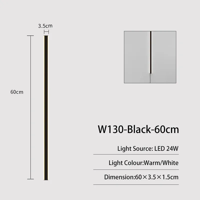 Blanc chaud (2700-3500k) 60cm