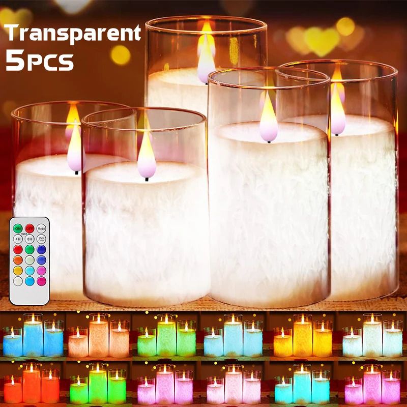 5pcs transparentes