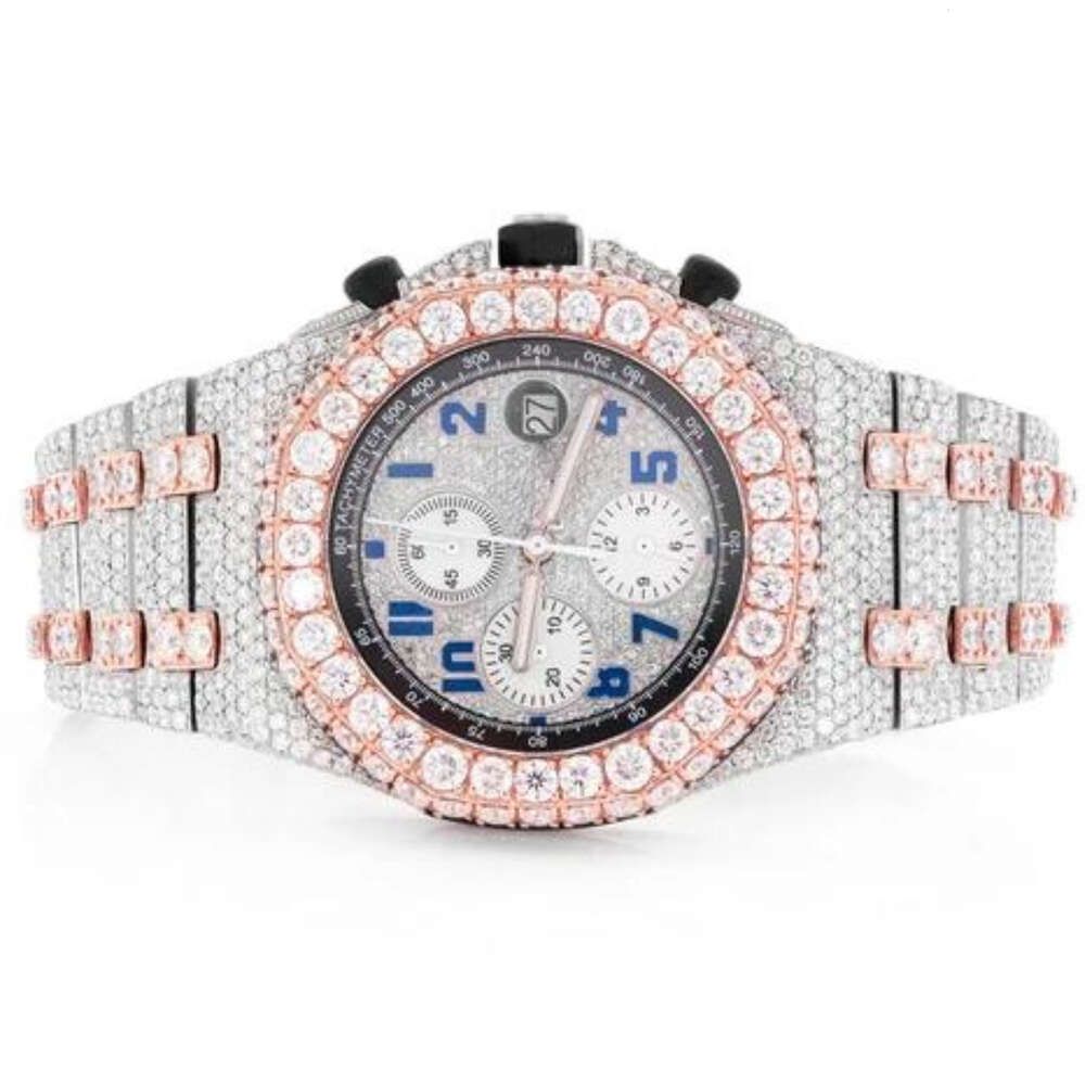 Multi Color-Iced out Diamond-horloge