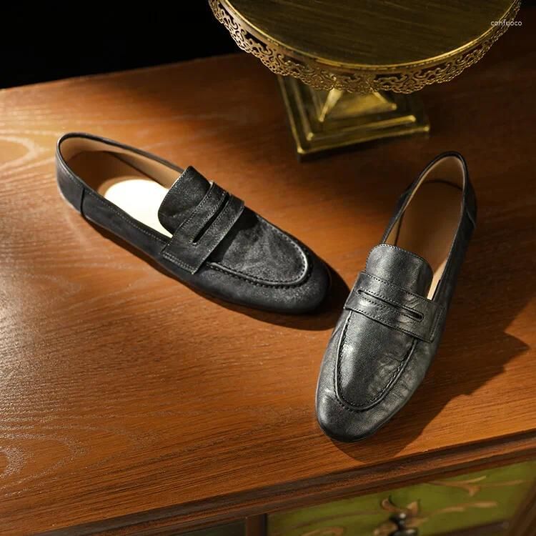 Black Leather Loafer