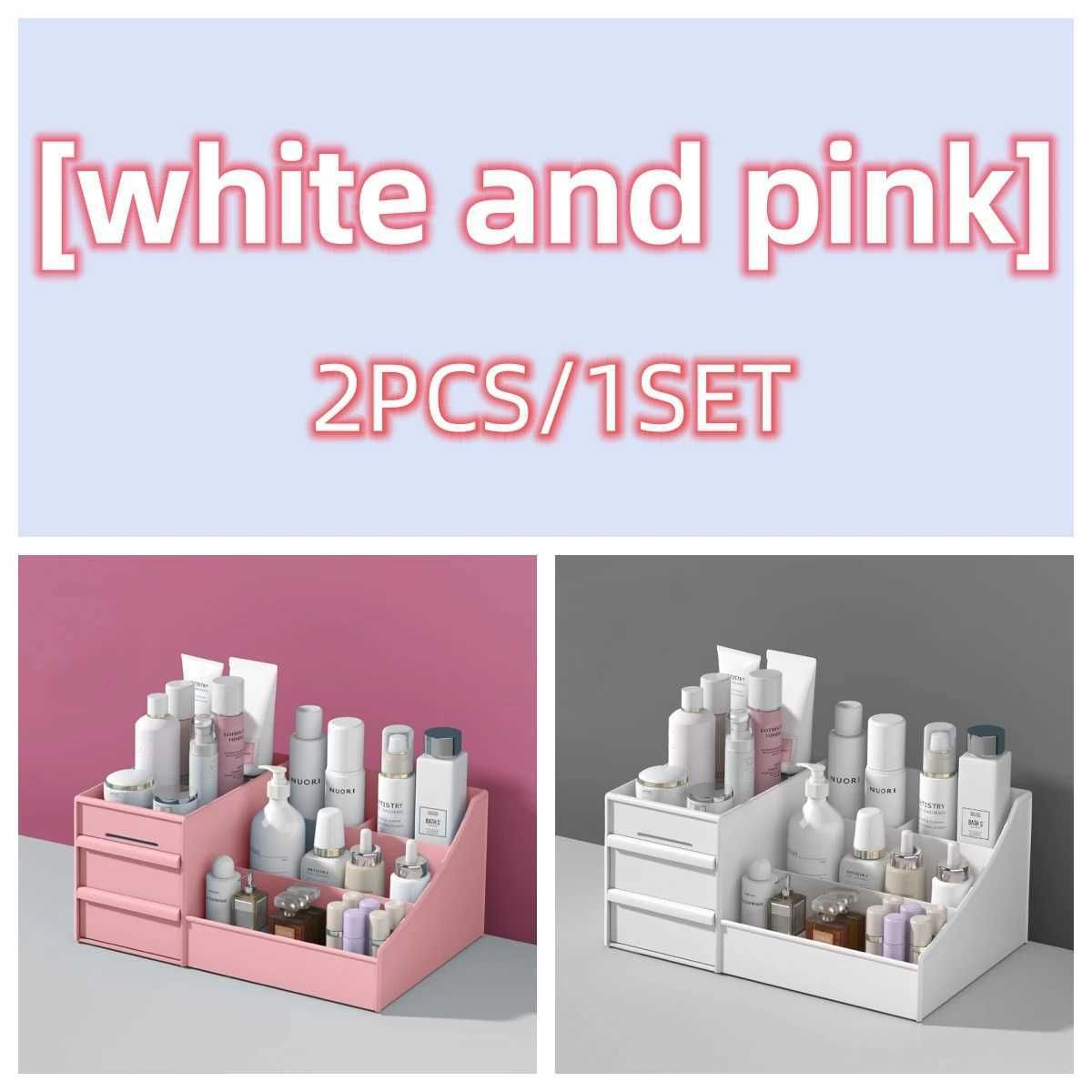 Biały i różowy