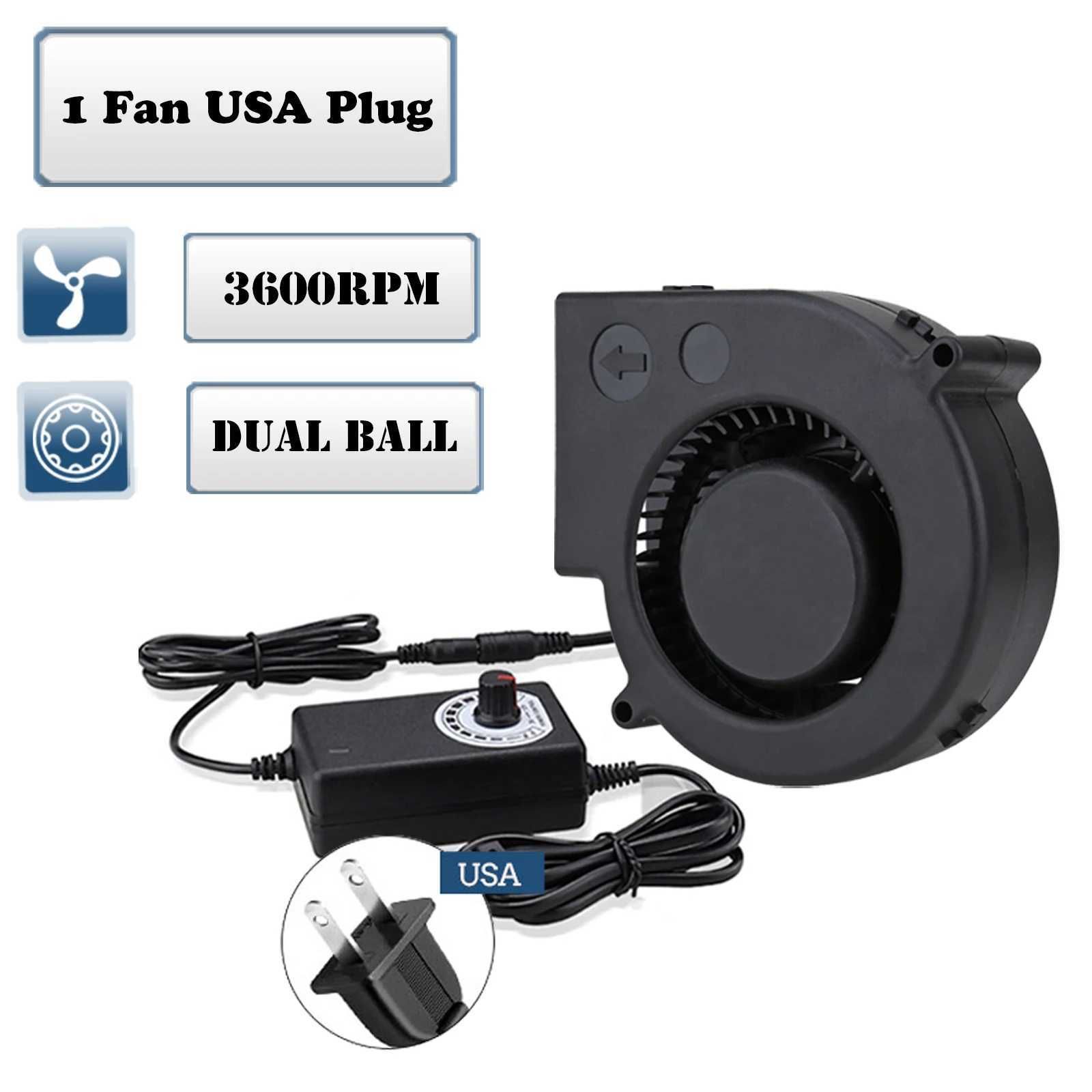 Fan with Usa Plug-Fixed Color-Black