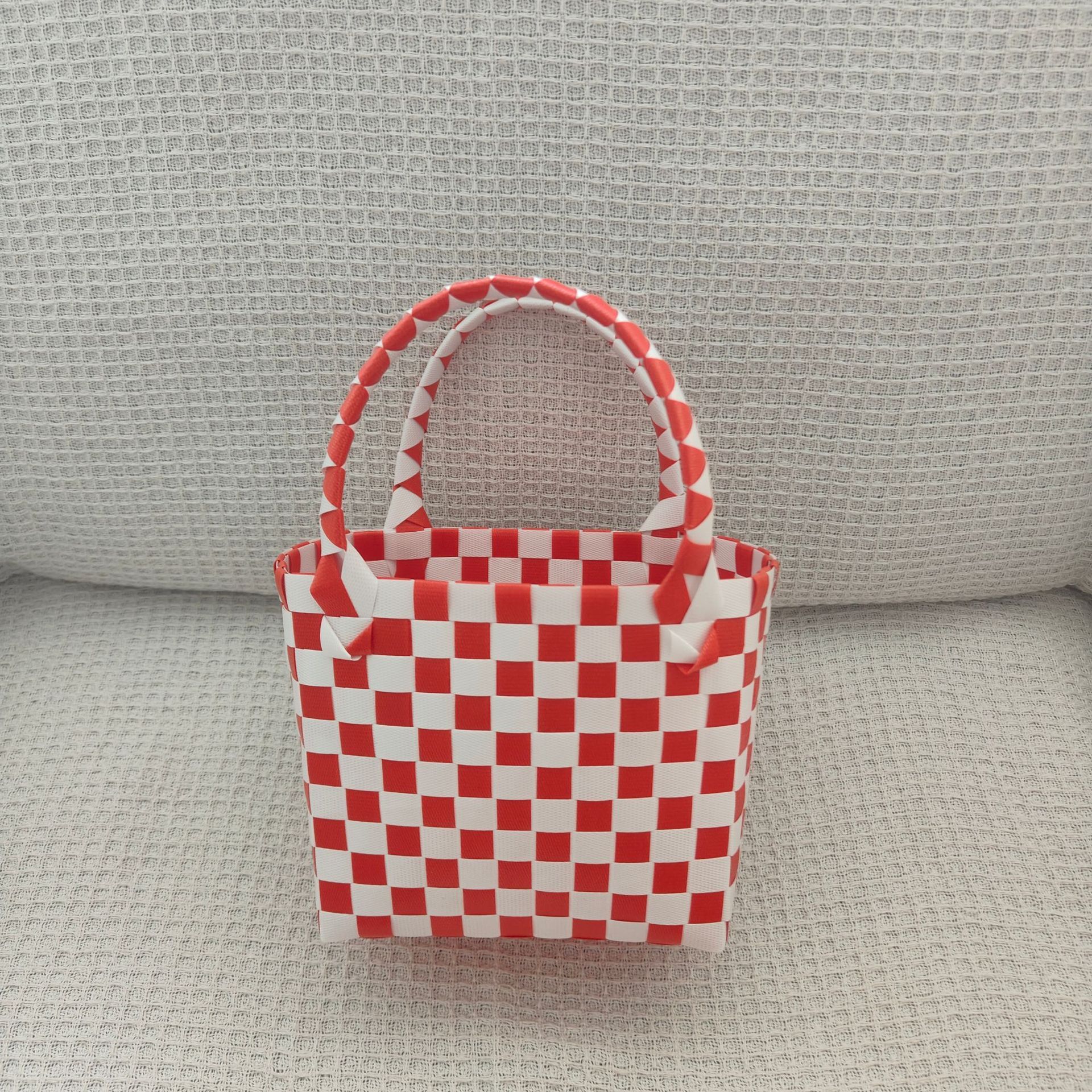 plaid rosso e bianco