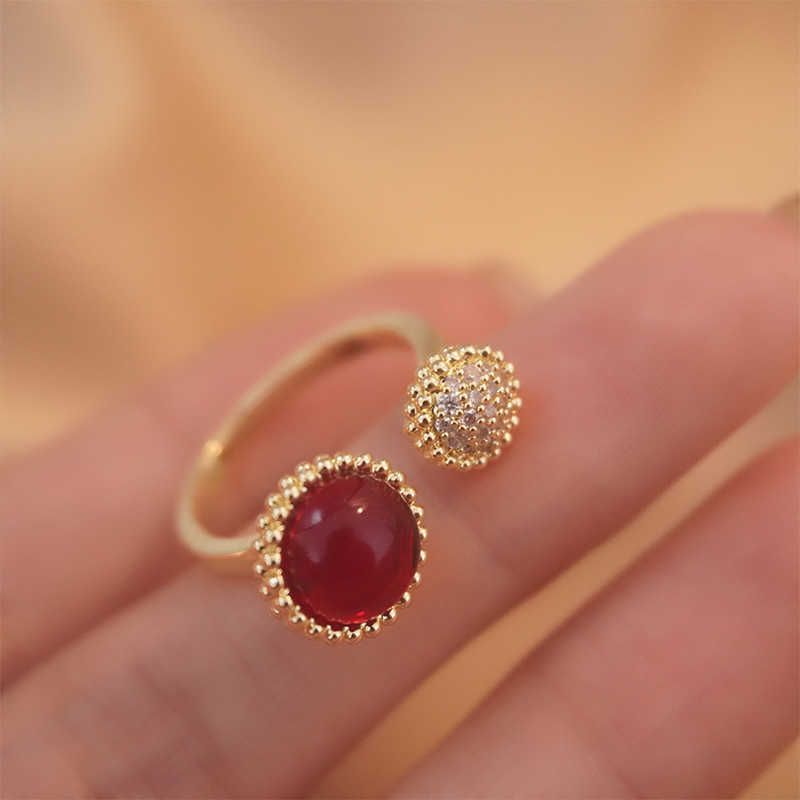 Wine Red Vintage Fashion Open Ring