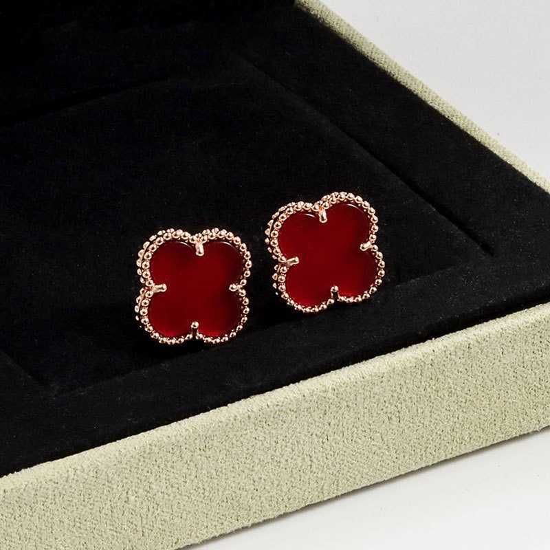 Chalcedony rosso (oro rosa) -925 argento